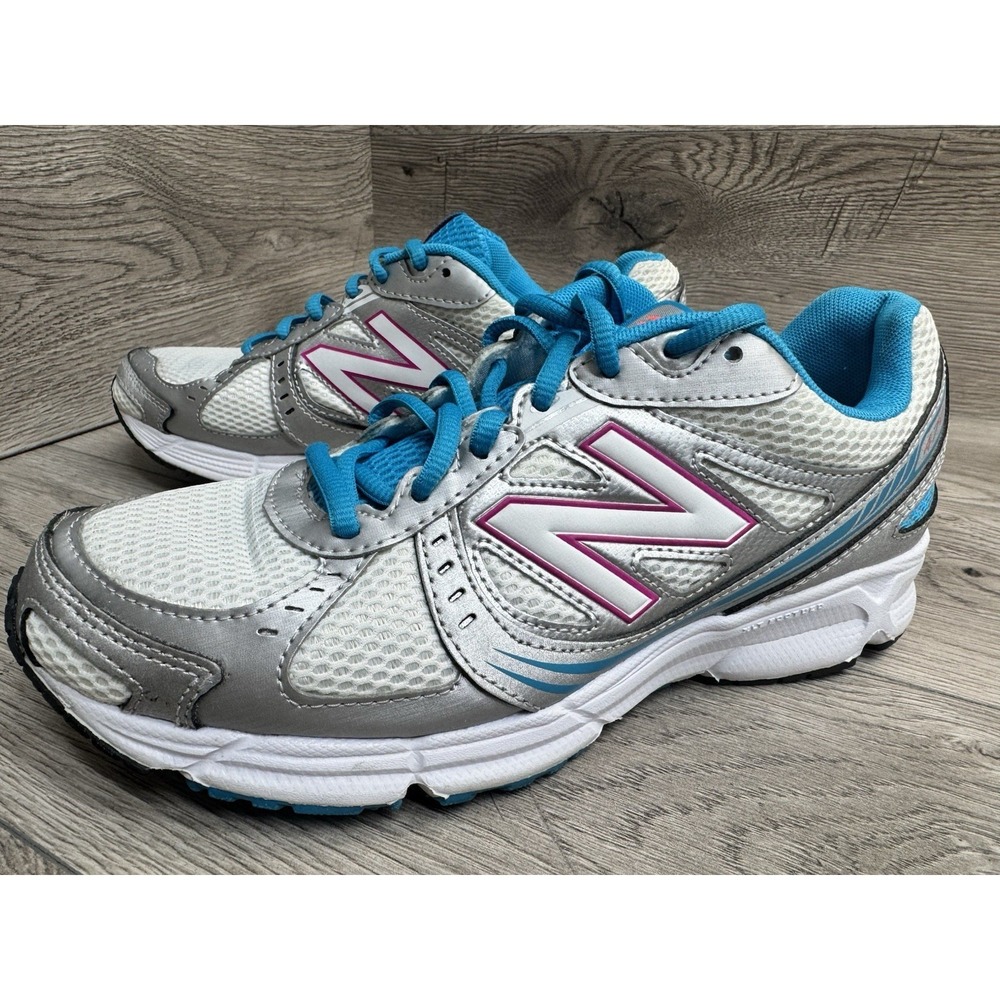 Women's New Balance 470 V4 Gray White Blue Wide Running Shoes / W470SP4 / Size 8 - Picture 2 of 11